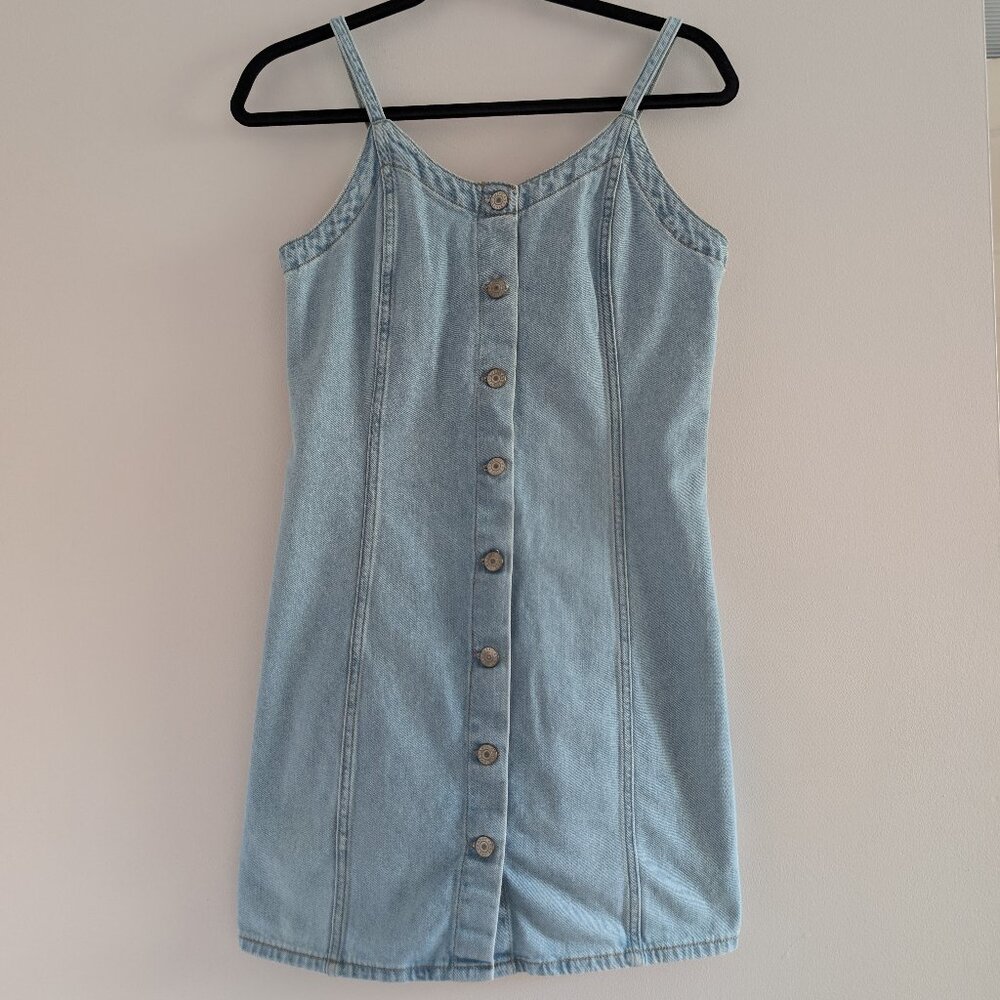 3/$30 2000's button down denim Mini dress